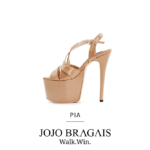 Bragais Pia Nude Glossy Pageant Shoes Heels Jojo Bragais