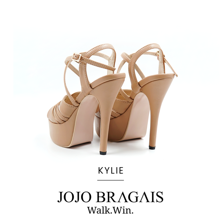 Bragais Kylie Nude Matte Pageant Shoes Heels Jojo Bragais