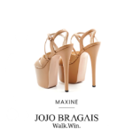 Bragais Maxine Nude Matte Pageant Shoes Heels Jojo Bragais