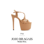 BRAGAIS Pia Nude Matte Pageant Shoes 6 5 Heels Jojo Bragais