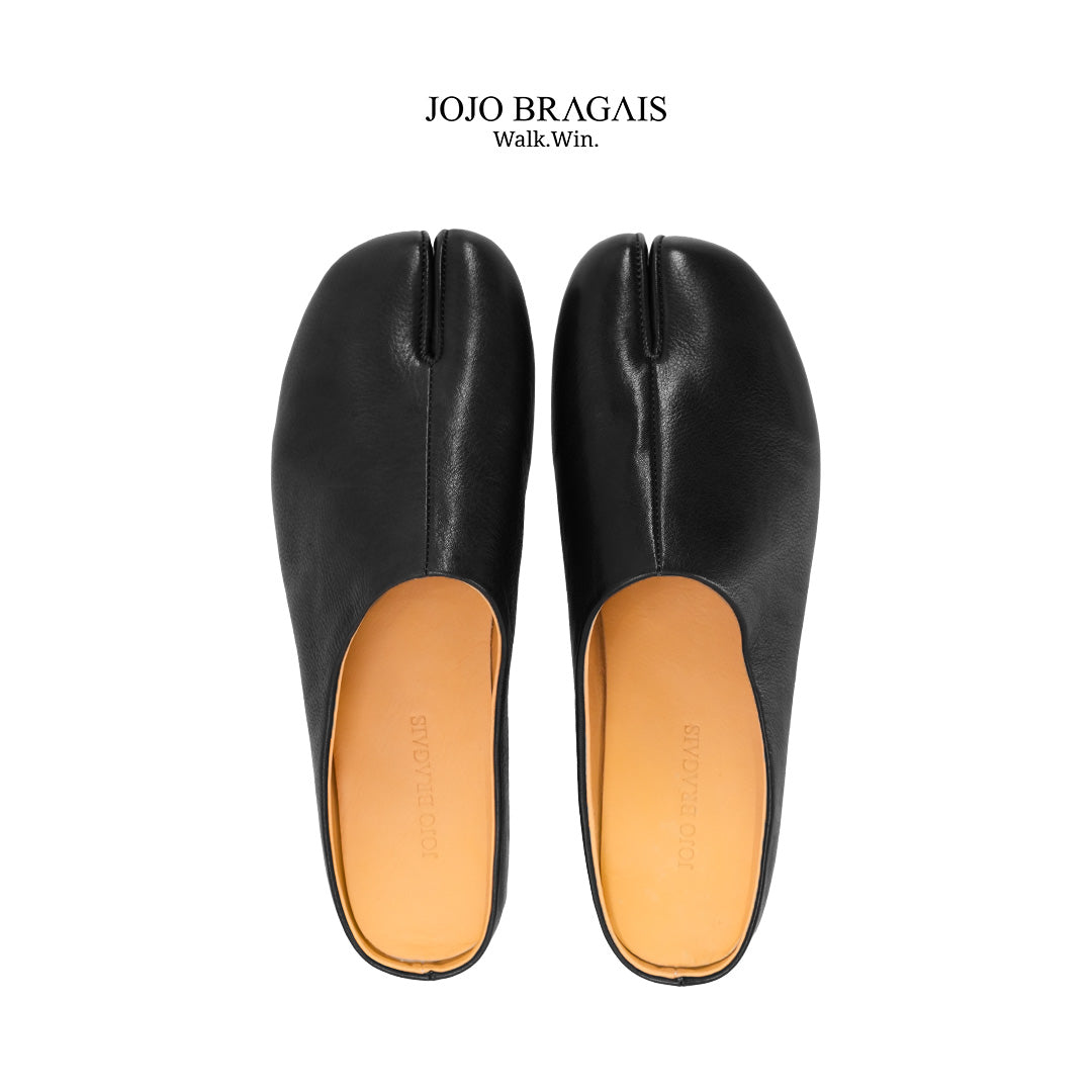 Tabi Mule Leather Black