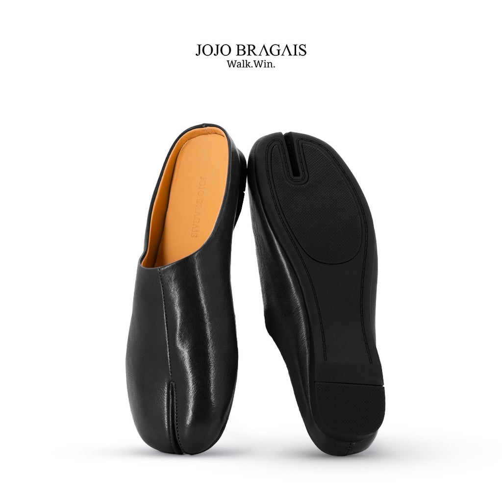 Tabi Mule Leather Black