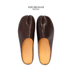 Tabi Mule Leather Brown