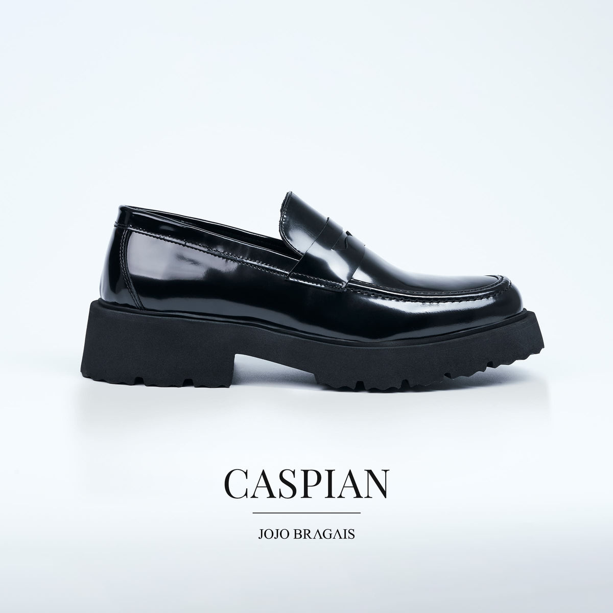Caspian Black Loafer Shoes