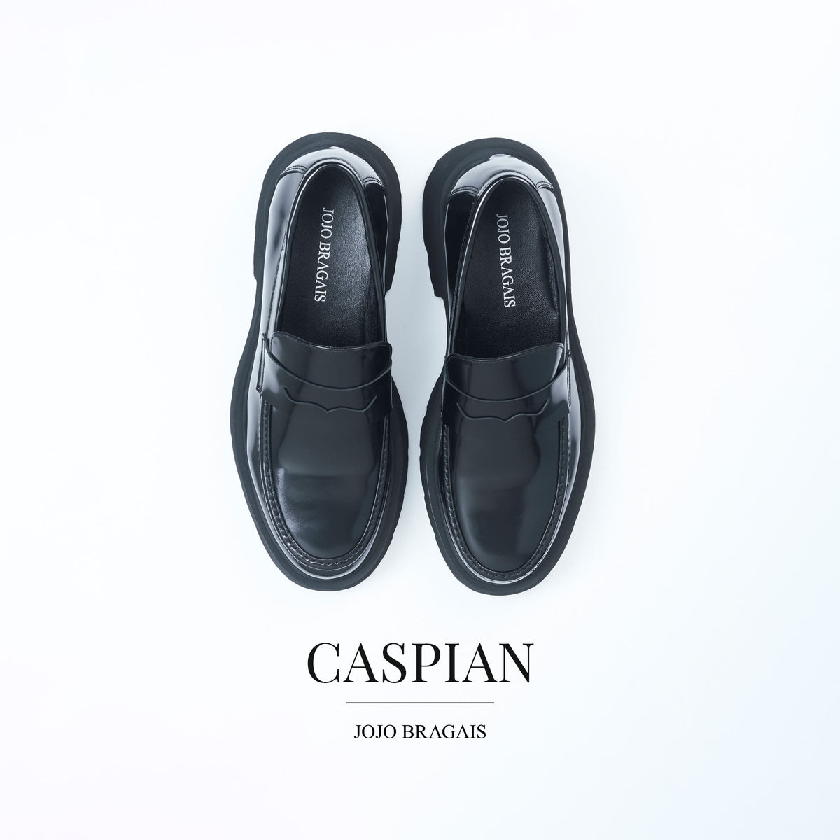Caspian Black Loafer Shoes