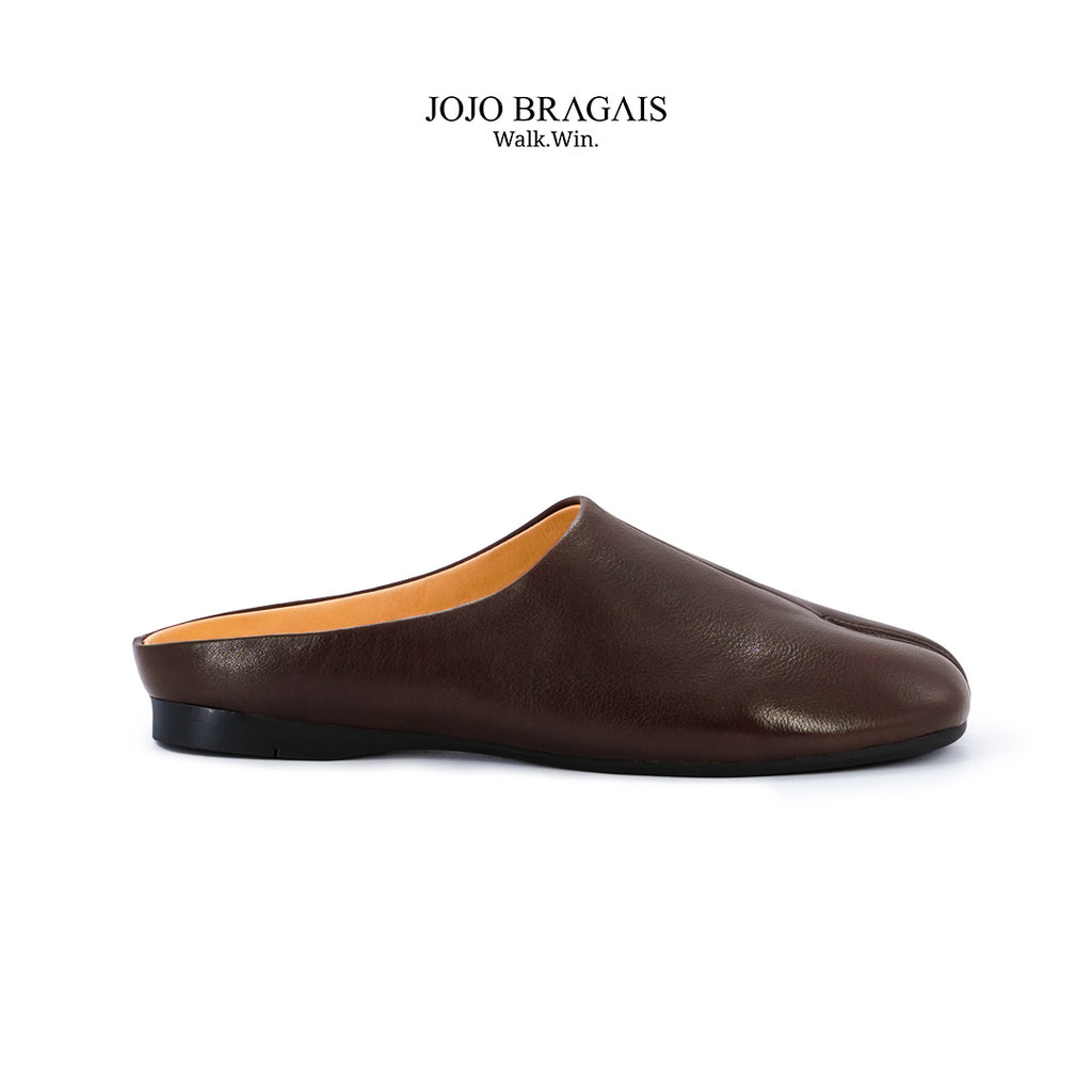 Tabi Mule Leather Brown