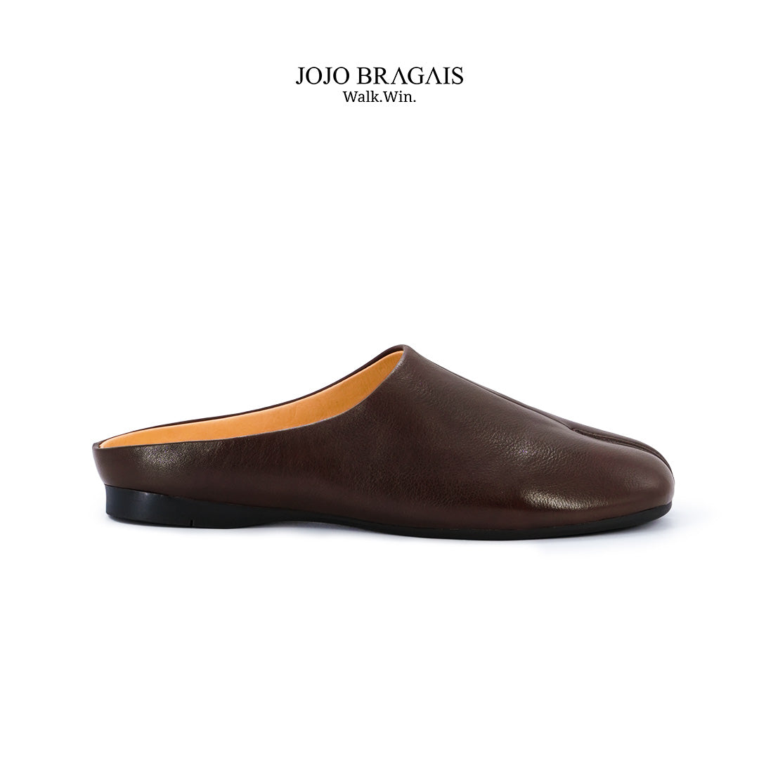 Tabi Mule Leather Brown
