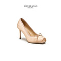 Ballerina Heels Silk Nude Stiletto Type