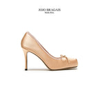 Ballerina Heels Silk Nude Stiletto Type
