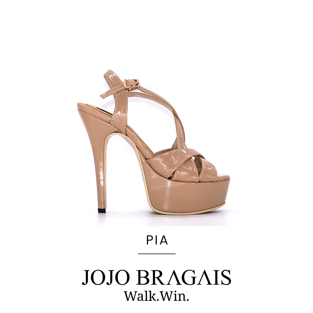 BRAGAIS Pia Nude Glossy Pageant Shoes 5