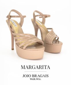 Jojo Bragais Margarita Nude Glossy 5-Inches Pageant Heels