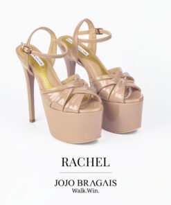 Jojo Bragais Rachel Nude Glossy 6.5-Inches Pageant Heels