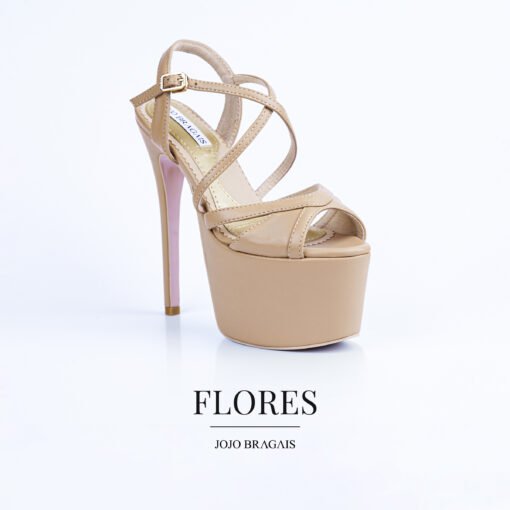 Jojo Bragais Flores Nude Matte 6.5-Inches Pageant Heels - Jojo Bragais