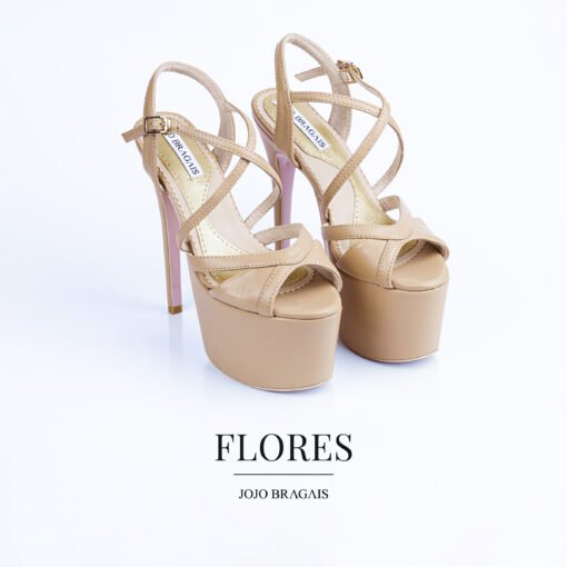 Jojo Bragais Flores Nude Matte 6.5-Inches Pageant Heels - Jojo Bragais