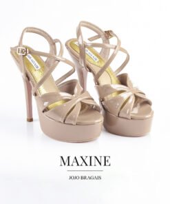 Jojo Bragais Maxine Nude Glossy 5-Inches Pageant Heels