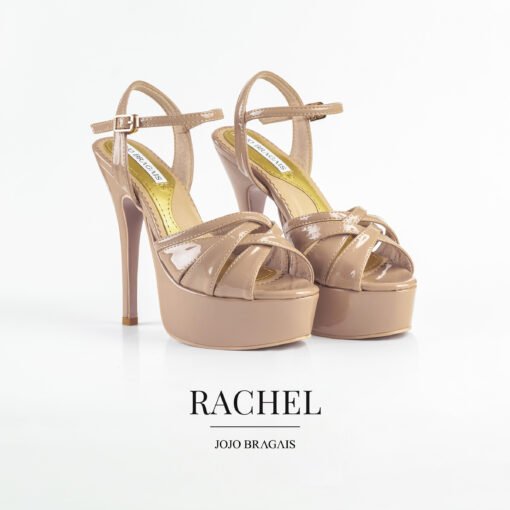 Jojo Bragais Rachel Nude Glossy 5-Inches Pageant Heels - Jojo Bragais