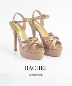 Jojo Bragais Rachel Nude Glossy 5-Inches Pageant Heels