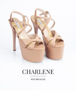 Jojo Bragais Charlene Nude Matte 6.5-Inches Pageant Heels