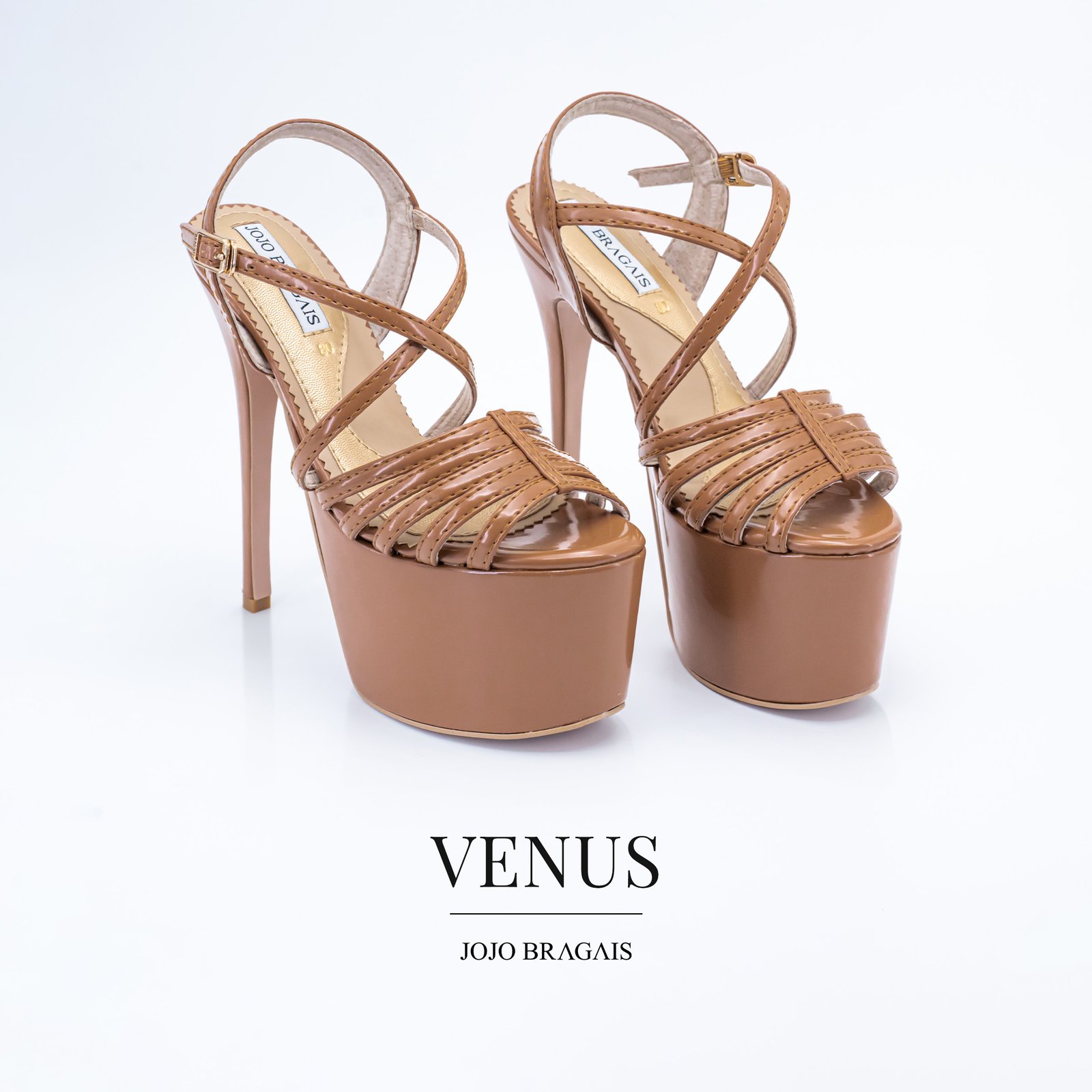 Jojo Bragais Venus Caramel 6.5-Inches Pageant Heels - Jojo Bragais