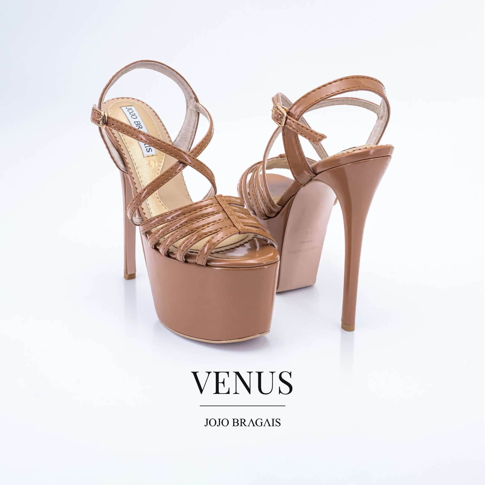 Jojo Bragais Venus Caramel 6.5-Inches Pageant Heels - Jojo Bragais