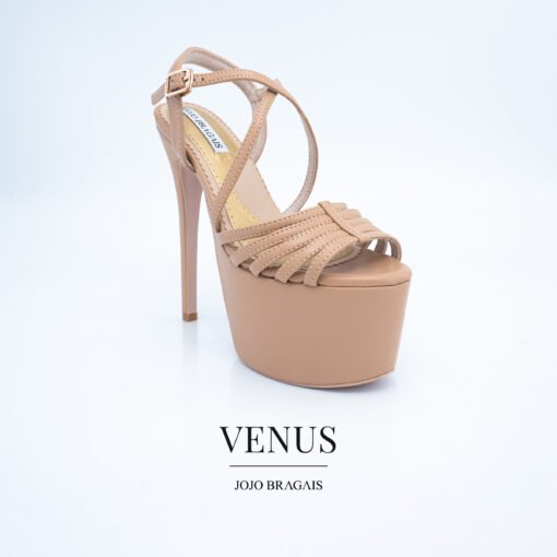 Jojo Bragais Venus Nude Matte 6.5-Inches Pageant Heels - Jojo Bragais