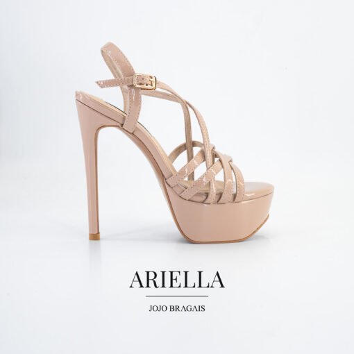 Jojo Bragais Ariella Nude Glossy 5.5-Inches Pageant Heels - Jojo