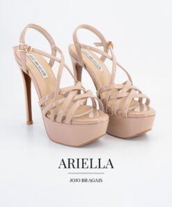 Jojo Bragais Ariella Nude Glossy 5.5-Inches Pageant Heels