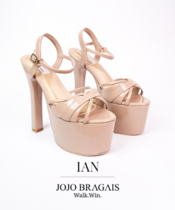 Jojo Bragais Ian Nude Glossy in 6N Pageant Heels